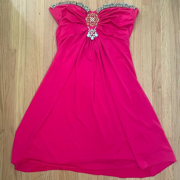 Cocktail strapless dress - Picture 1 of 6